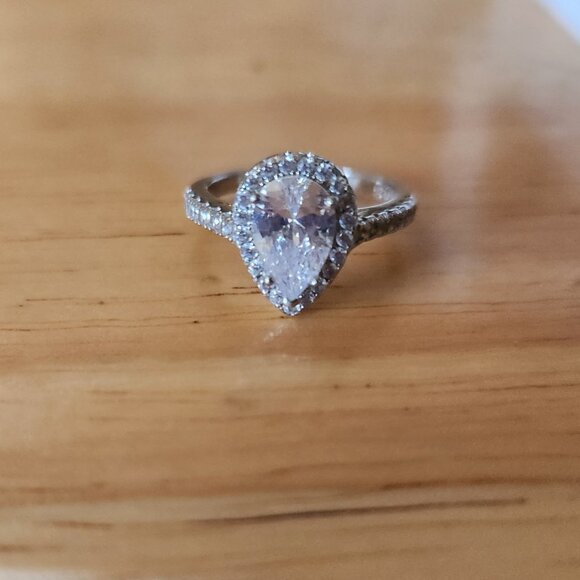 Womens Size 5 Moissanite 1 Karat Wedding Set - Picture 2 of 7